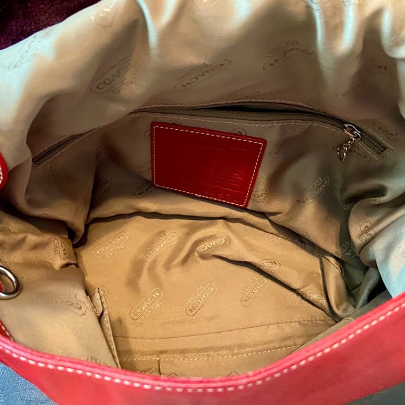 Coach Legacy Red Soft Leather Flap Shoulderbag - Picture 5 of 6